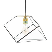 Afbeelding in Gallery-weergave laden, geometrische-hanglamp-mae-large-zwart-handgemaakt-glas-hart-ruyt