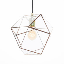 Afbeelding in Gallery-weergave laden, geometrische-handgemaakte-glazen-hanglamp-yaz-mediumkoper-hart-ruyt